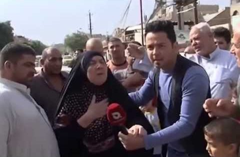 ام عراقية تفقد وعيها مباشرة عالهواء بسبب فقدانها لأبنها