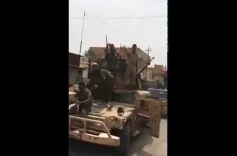 شاهدوا لحظة تحرير منطقه الجزيره غرب سامراء