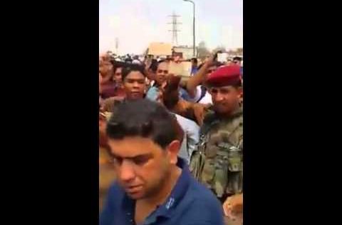 كلام شجاع لاحد المواطنين البصريين في مظاهرات ميناء ام قصر