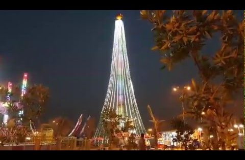 أطول شجرة ميلاد في الشرق الأوسط بغداد