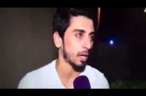 بكاء سيف سلمان بعد طرده اللاعب العراقي