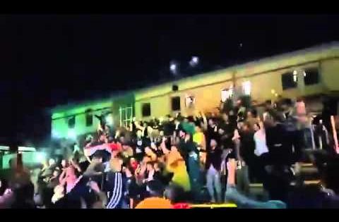 احتفال الاقسام الداخلية لجامعة بغداد بفوز العراق