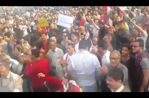 مظاهرات اليوم في ساحة التحرير مستمرون