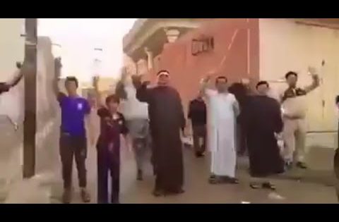 فرحة اهالي كبيسة بـ القوات الامنية بعد التحرير