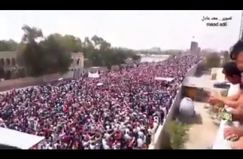 شوف المظاهرات المليونية في العراق اليوم