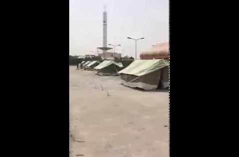 اعتصام اهالي المثنى امام مقر البرلمان العراقي