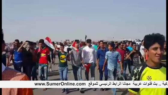 لحظة دخول الجماهير الى ملعب كربلاء