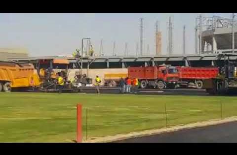 ملعب النجف الدولي الثانوي تواصل العمل