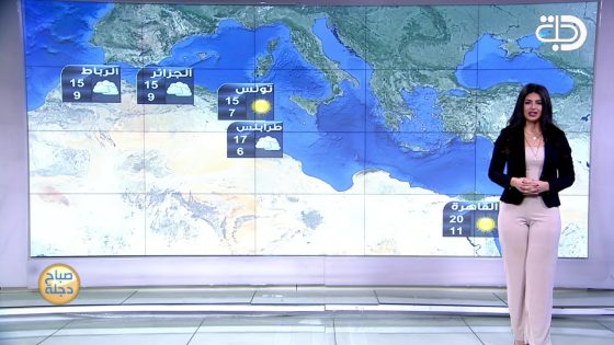 الانواء الجوية وتغيرات الطقس مع فانيتا الزعبي 2018-2-20 قناة دجلة الفضائية