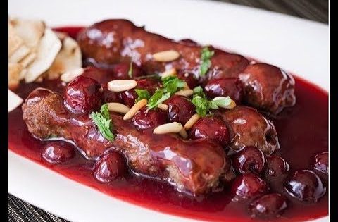 كباب بالكرز + سلطة الفواكة الارمنية