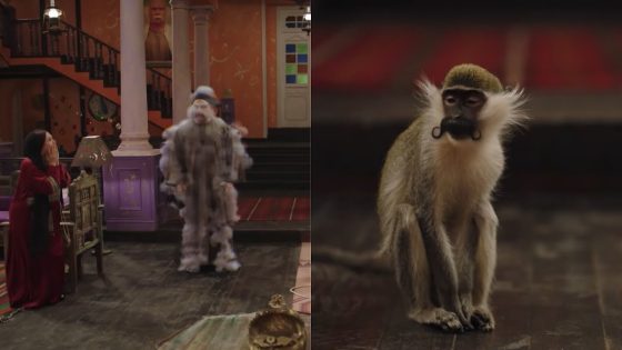 الكبير اتحدى العفريت اللي لابس العترة والعفريت حوله لقرد🐒#الكبير_أوي_ج6