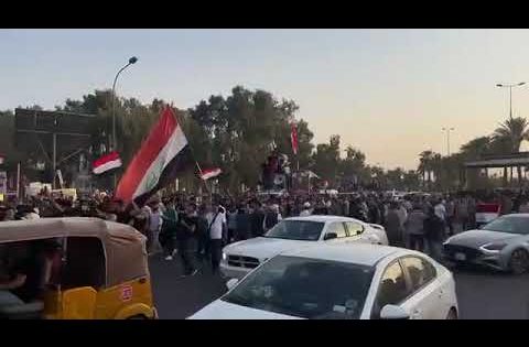مظاهرات تشرين بحماية القوات العراقية