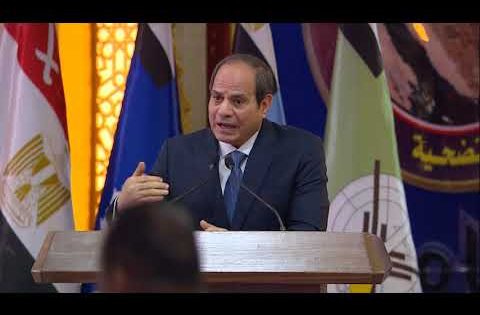الرئيس السيسي: “لما تضافرت الجهود واجتمعت القلوب حصل النجاح وكان كبير”