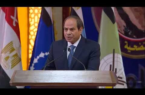 كلمة الرئيس السيسي في لقائه بمقاتلي قيادة قوات شرق القناة لمكافحة الإرهاب