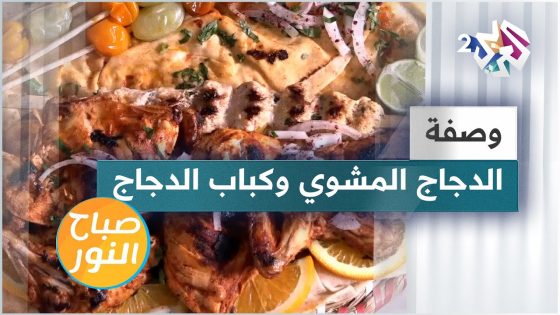طريقة عمل الدجاج المشوي بالفرن و كباب الدجاج مع الشيف خالد نصار