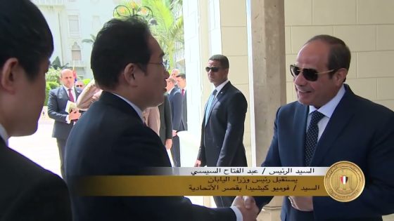 الرئيس عبد الفتاح السيسي يستقبل رئيس وزراء اليابان بقصر الاتحادية