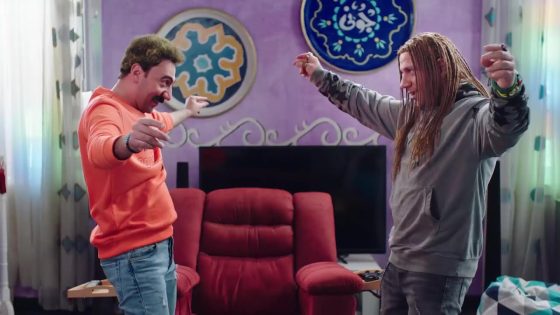 مش هتبطل ضحك مع جوني وهجرس تدريب المراية ???? #الكبير_أوي7