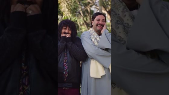 رد فعل كوميدي من ريجاتا ونفادي لما شافوا أحمد السقا #الكبير_أوي_ج7 #shorts