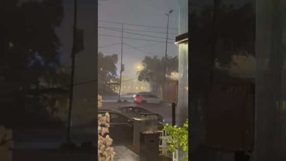 بغداد عواصف مطر 1 #العراق #مطر