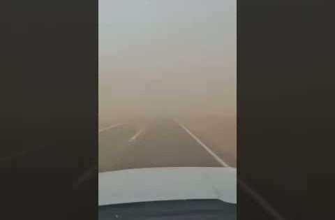 عاصفة ترابية طريق بلدروز ديالى #العراق