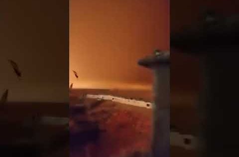 عاصفة ترابية قادمة من سوريا